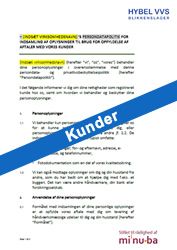 Persondatapolitik for kunder