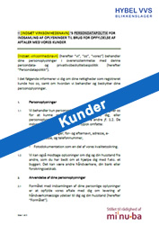 Persondatapolitik for kunder